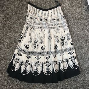 Black & White Circle Skirt